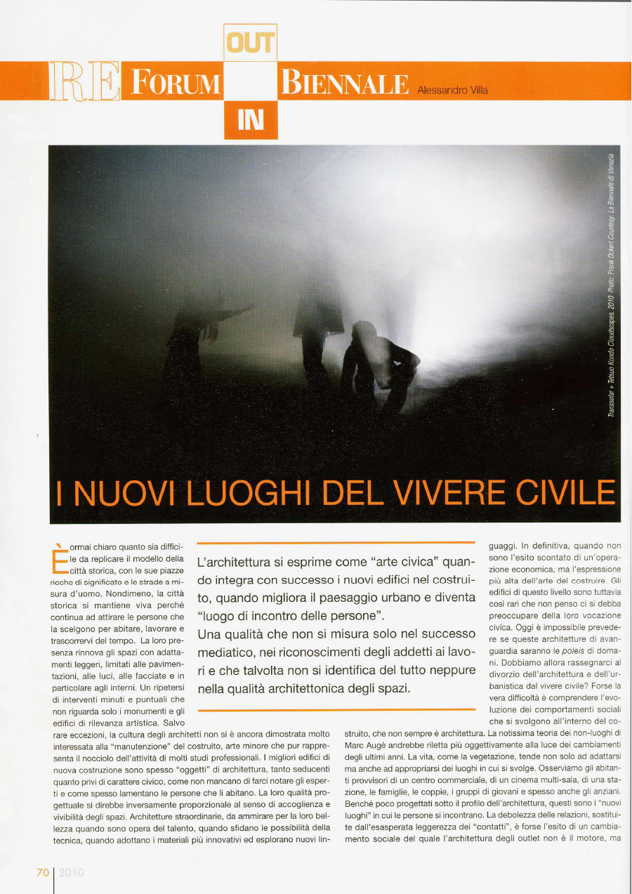I nuovi luoghi del vivere civile